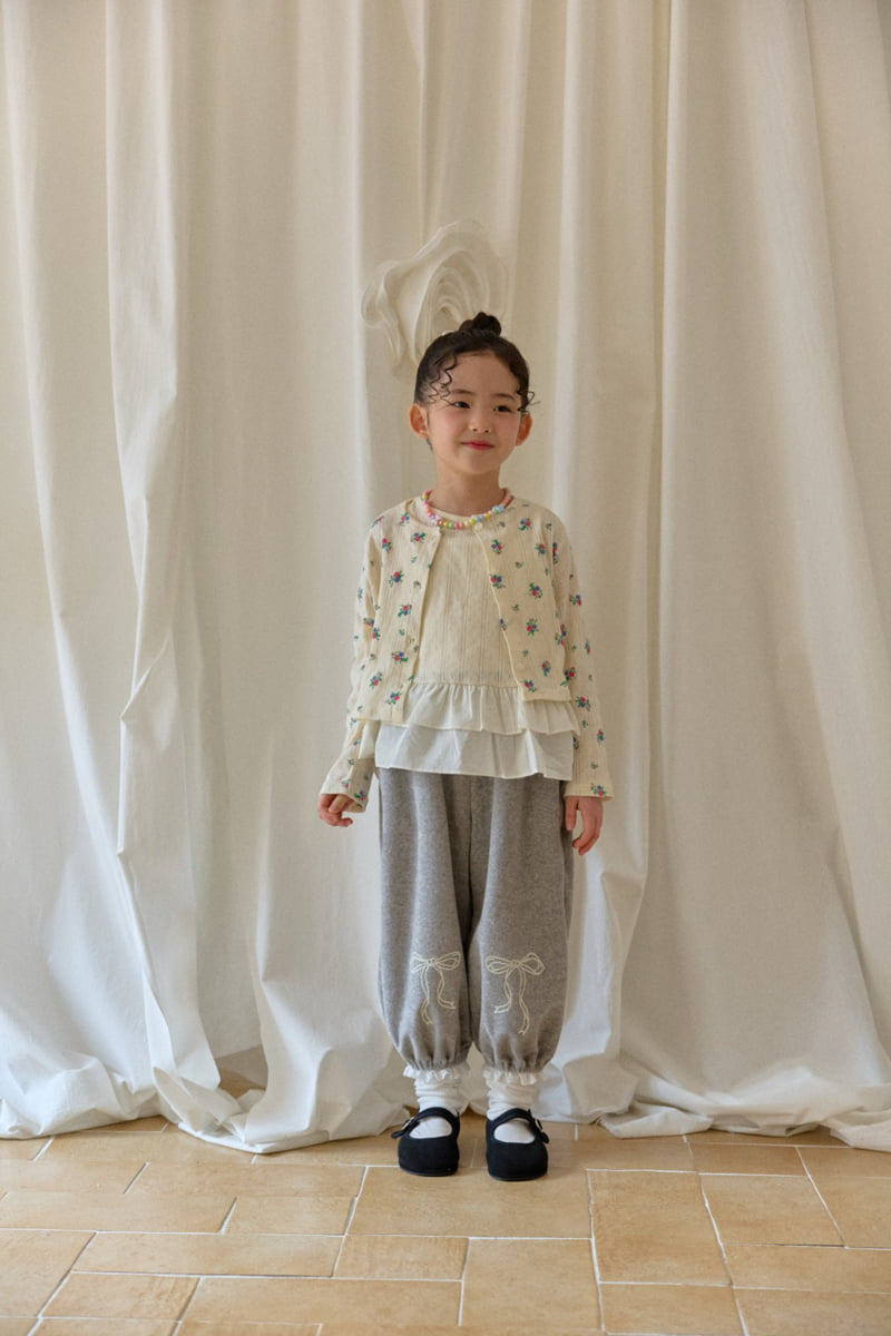 Berry Berry - Korean Children Fashion - #prettylittlegirls - Flower Cardigan Set - 11