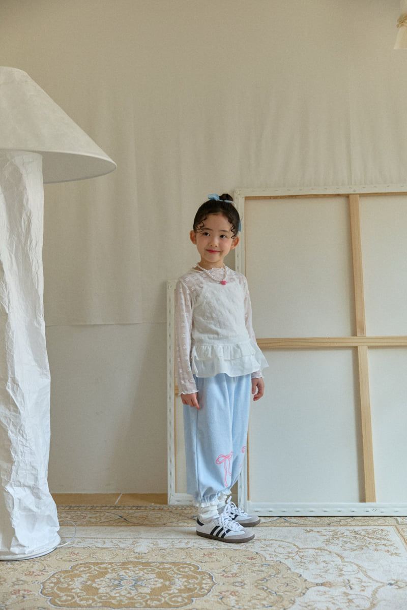 Berry Berry - Korean Children Fashion - #stylishchildhood - Lace Frill Tee - 5