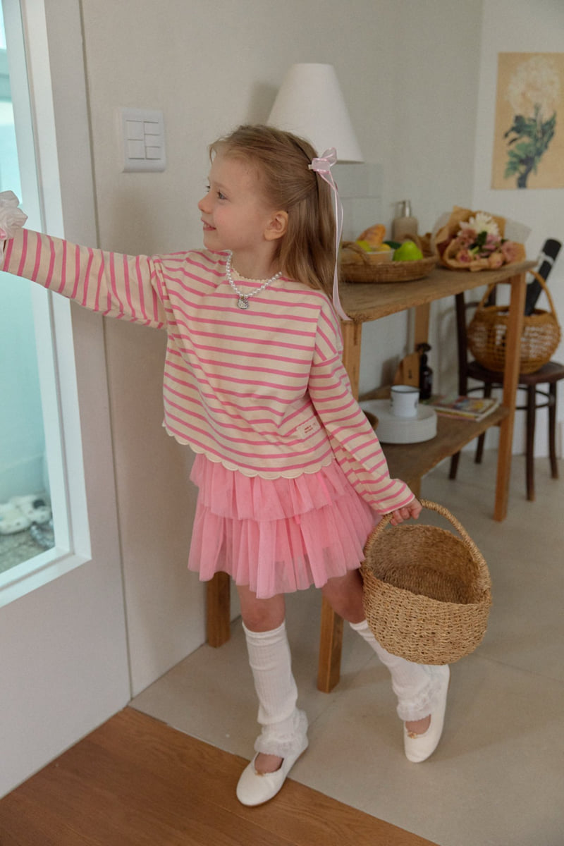 Berry Berry - Korean Children Fashion - #toddlerclothing - Saint Scallop Tee - 6