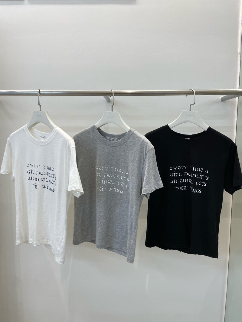 Better - Korean Women Fashion - #momslook - Slub Print Tee