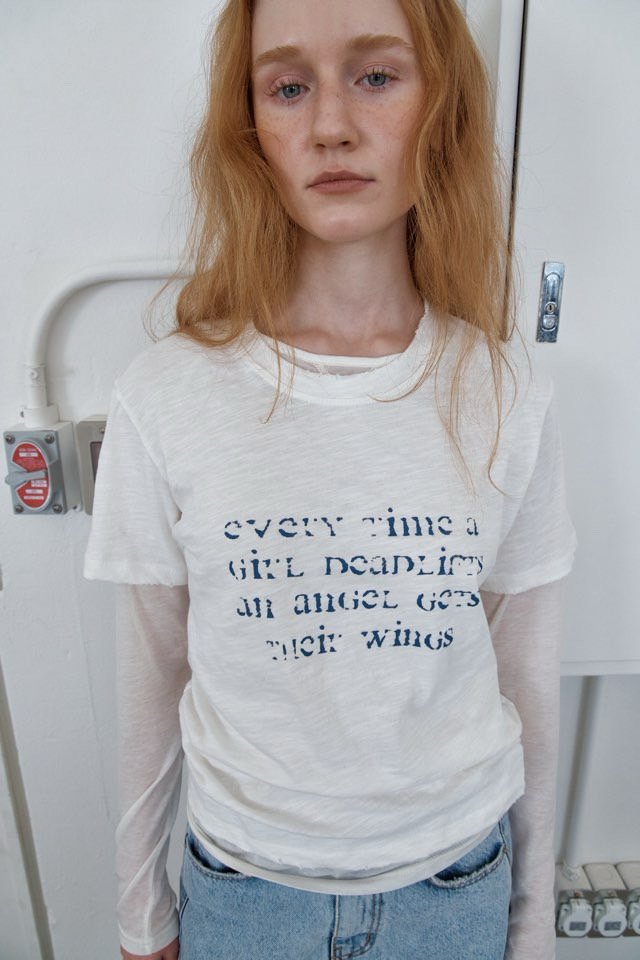 Better - Korean Women Fashion - #momslook - Slub Print Tee - 3