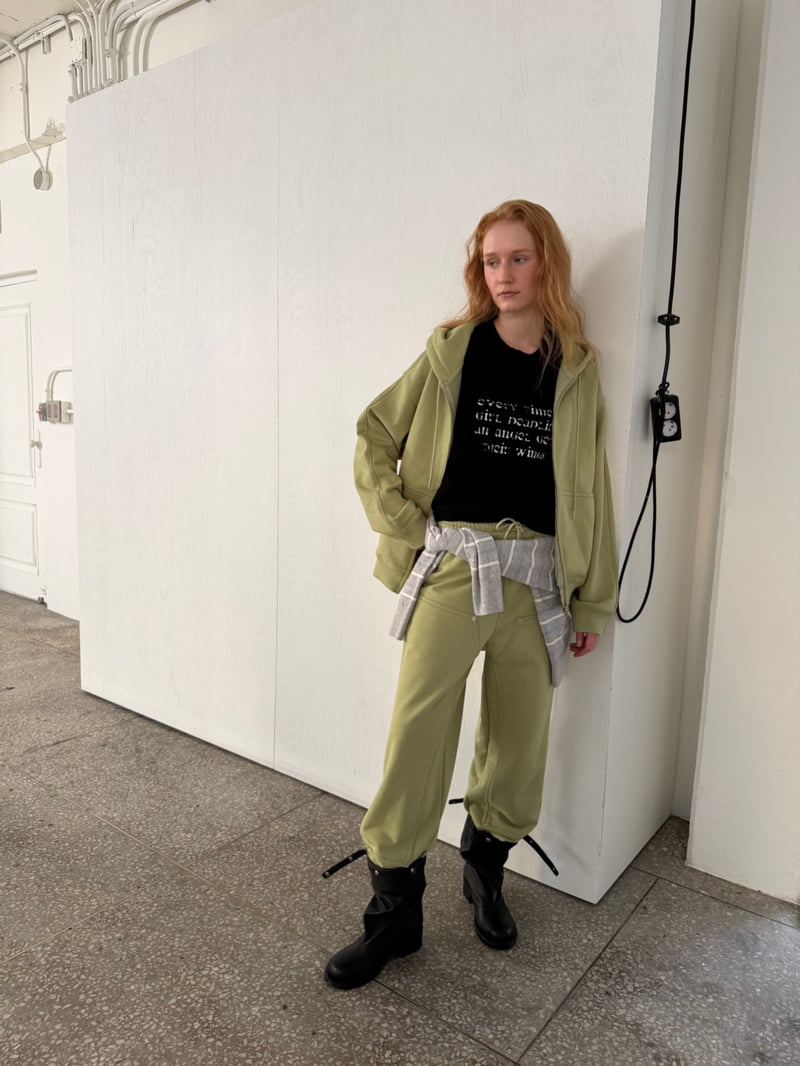 Better - Korean Women Fashion - #restrostyle - Lime Hoodie - 8