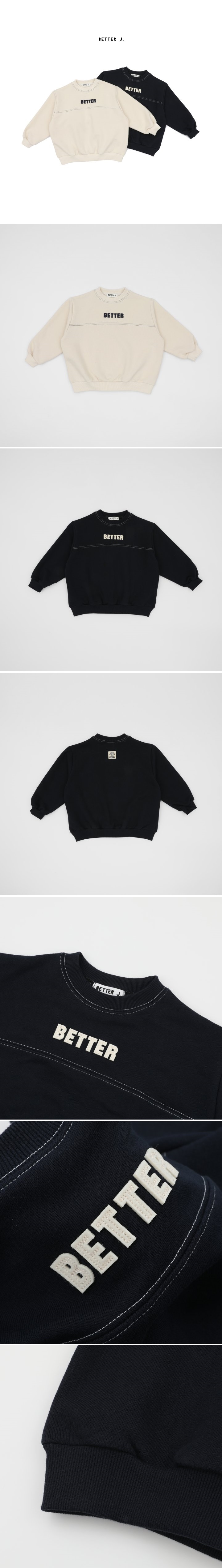 Better j - Korean Children Fashion - #littlefashionista - Steel Line Sweatshirt - 2