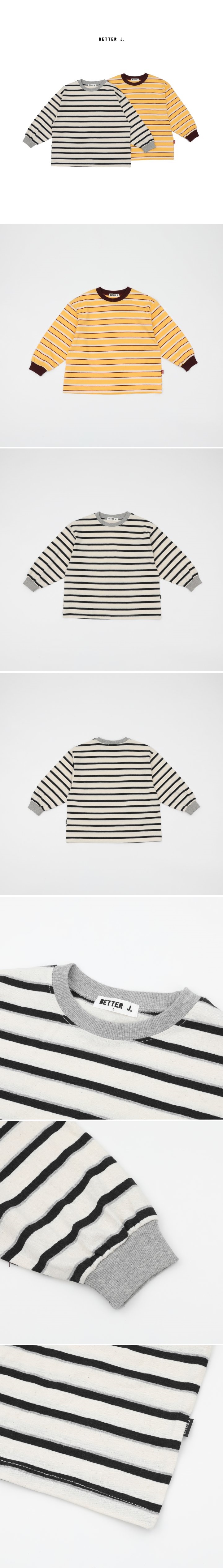 Better j - Korean Children Fashion - #minifashionista - Humming Stripe Tee - 2