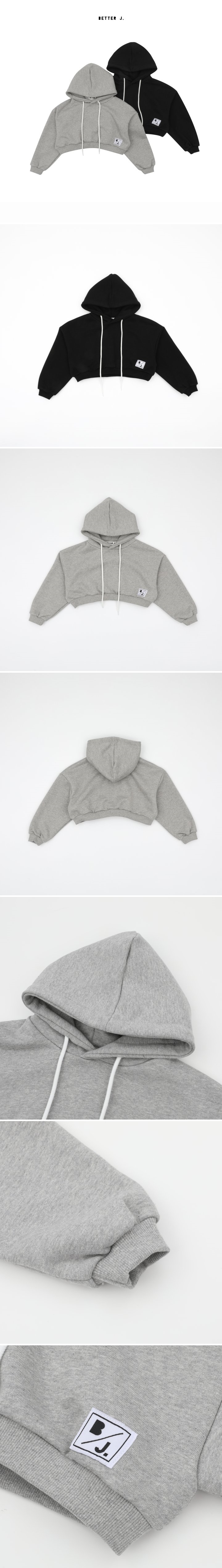 Better j - Korean Women Fashion - #romanticstyle - Less Crop Hoodie (Junior-Adult) - 2