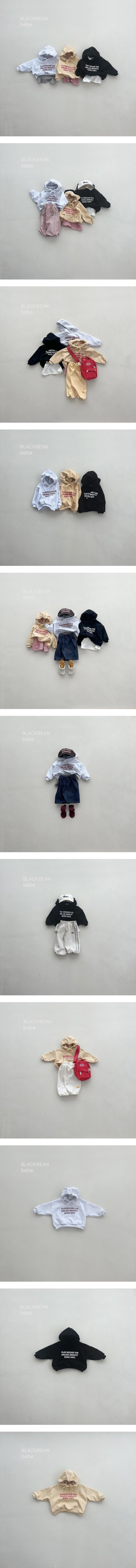 Black Bean - Korean Baby Fashion - #babyfashion - Play Bebe Hoodie - 2