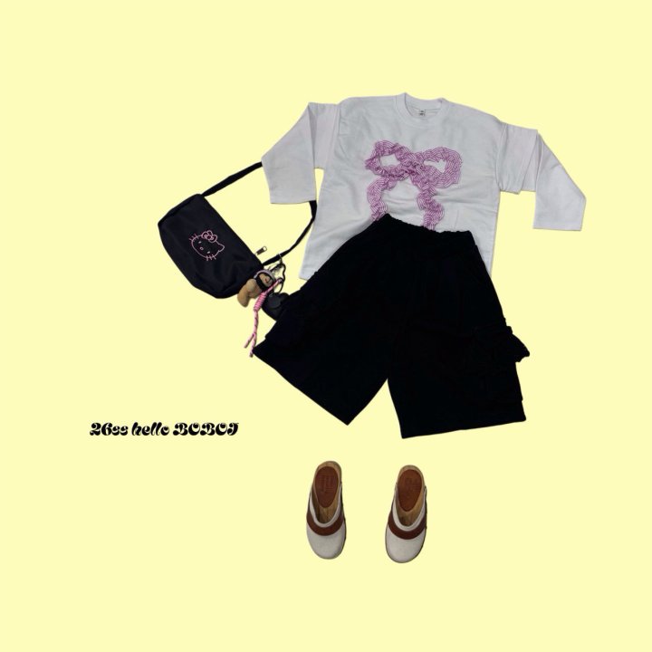 Bobo j - Korean Children Fashion - #designkidswear - Big Ribbon Tee - 2