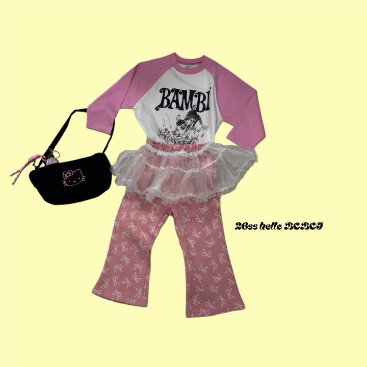 Bobo j - Korean Children Fashion - #designkidswear - Bambina Raglan Tee - 4