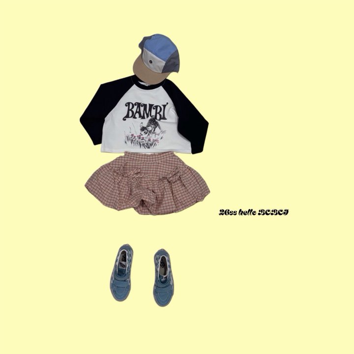 Bobo j - Korean Children Fashion - #kidsshorts - Bambina Raglan Tee - 6