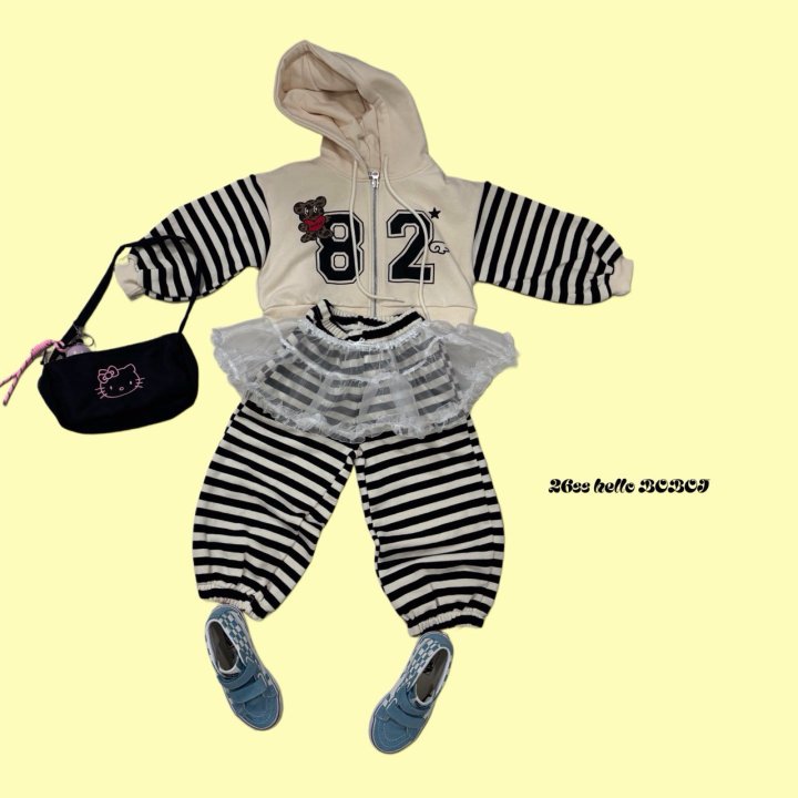 Bobo j - Korean Children Fashion - #kidzfashiontrend - 82 Hood Zip-Up - 3