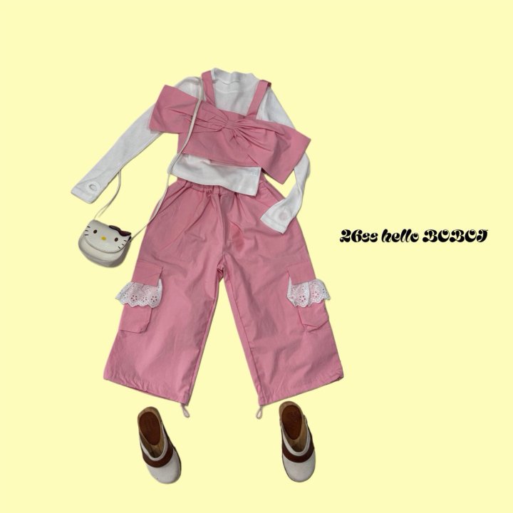 Bobo j - Korean Children Fashion - #toddlerclothing - Cargo Lace Pants - 7