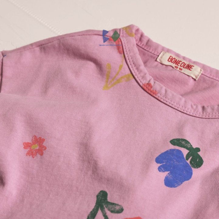 Boneoune - Korean Children Fashion - #Kfashion4kids - Floral Single Tee - 9