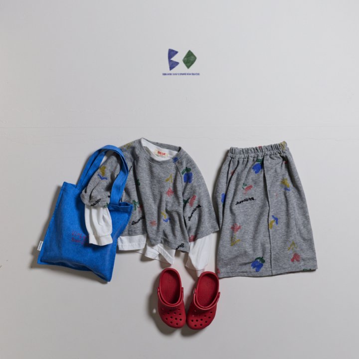Boneoune - Korean Children Fashion - #Kfashion4kids - Floral Crop Top - 3