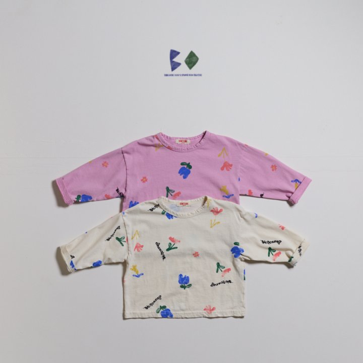 Boneoune - Korean Children Fashion - #childofig - Floral Single Tee