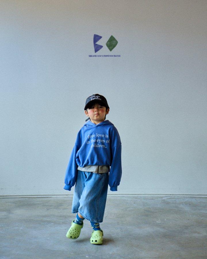 Boneoune - Korean Children Fashion - #fashionkids - Soft Knee Length Denim Pants - 5