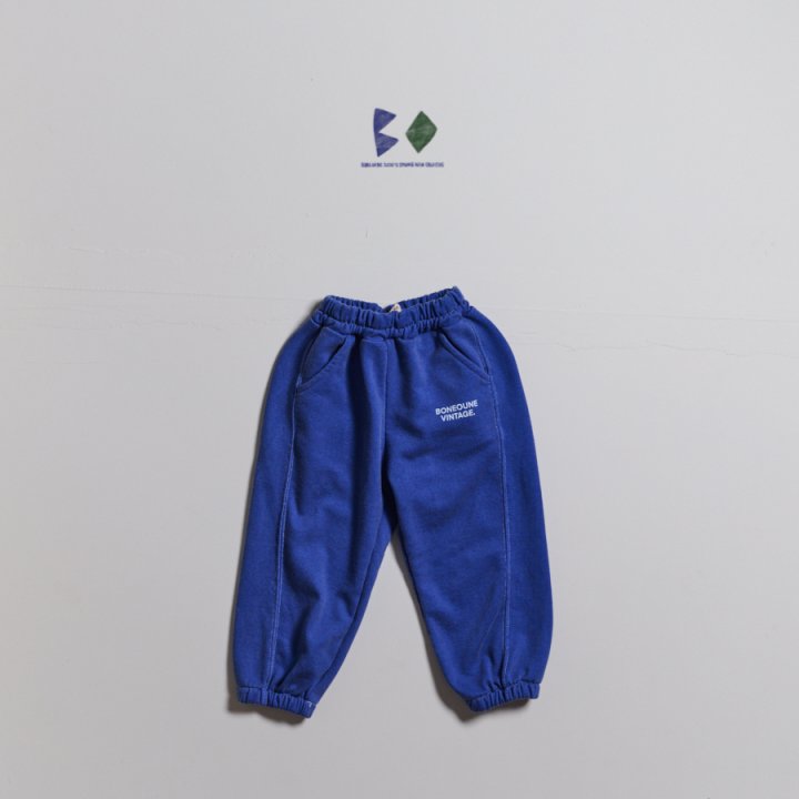 Boneoune - Korean Children Fashion - #fashionkids - Vintage Raglan Jogger Pants