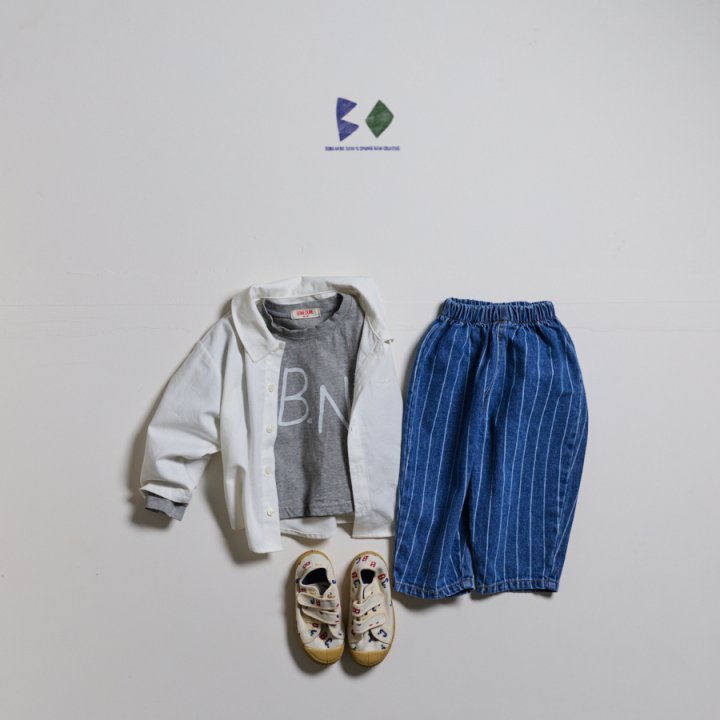 Boneoune - Korean Children Fashion - #kidsshorts - BN Semi Crop Tee - 10