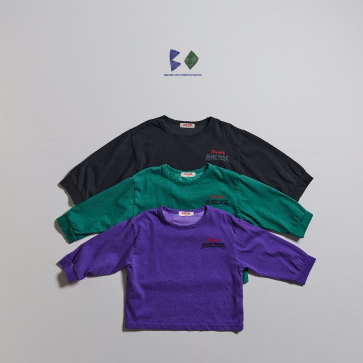Boneoune - Korean Children Fashion - #kidsshorts - Friends Pigment Tee - 7