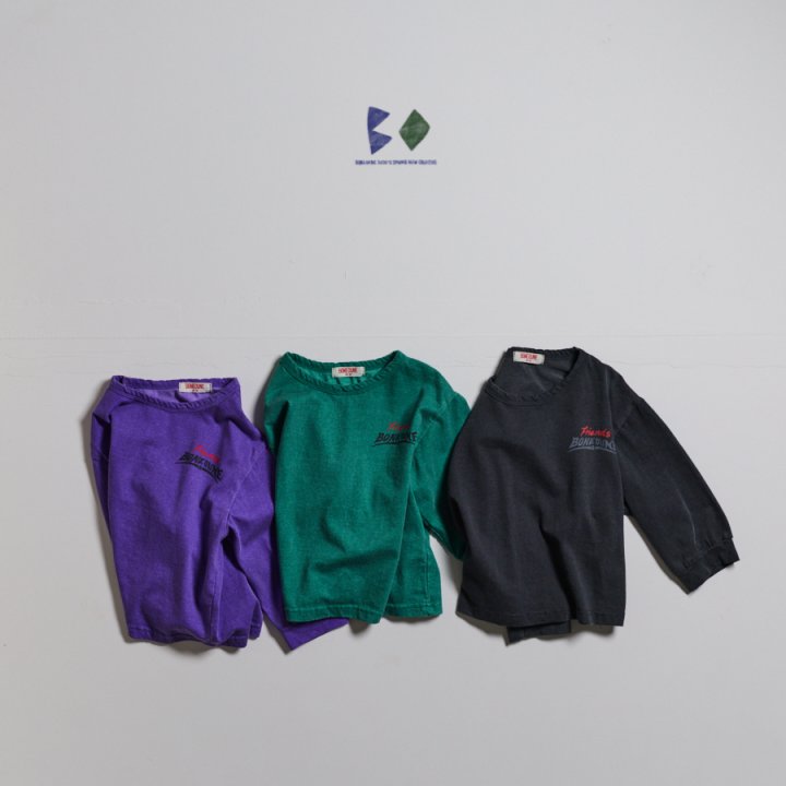Boneoune - Korean Children Fashion - #kidsstore - Friends Pigment Tee - 8