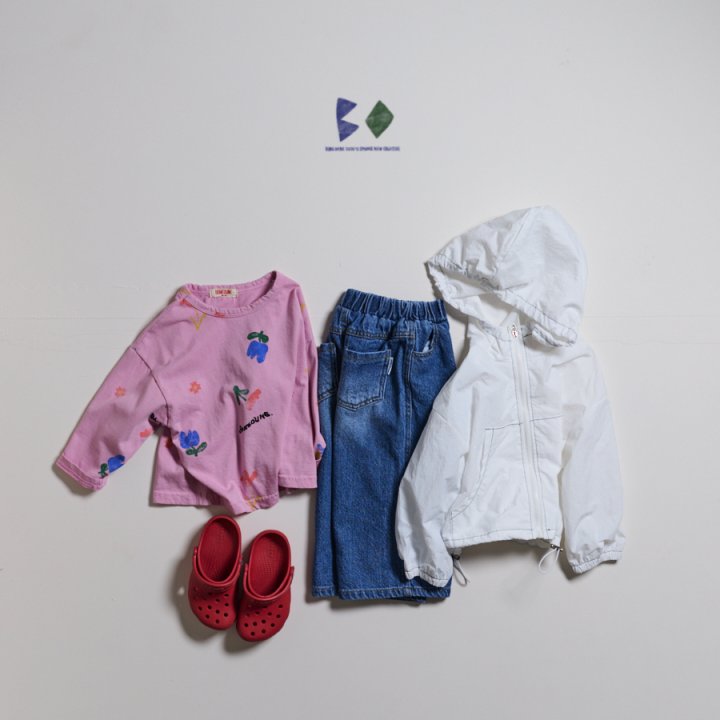 Boneoune - Korean Children Fashion - #kidzfashiontrend - Floral Single Tee - 8