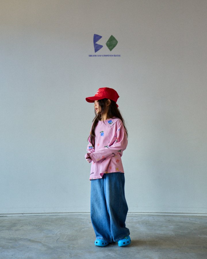 Boneoune - Korean Children Fashion - #kidzfashiontrend - Bobo Wide Denim Pants - 6