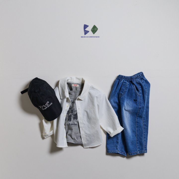 Boneoune - Korean Children Fashion - #littlefashionista - Story Denim Pants - 5