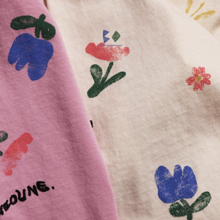 Boneoune - Korean Children Fashion - #littlefashionista - Floral Single Tee - 10