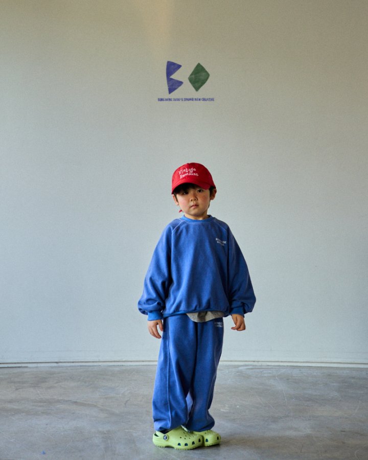 Boneoune - Korean Children Fashion - #littlefashionista - Vintage Raglan Jogger Pants - 6