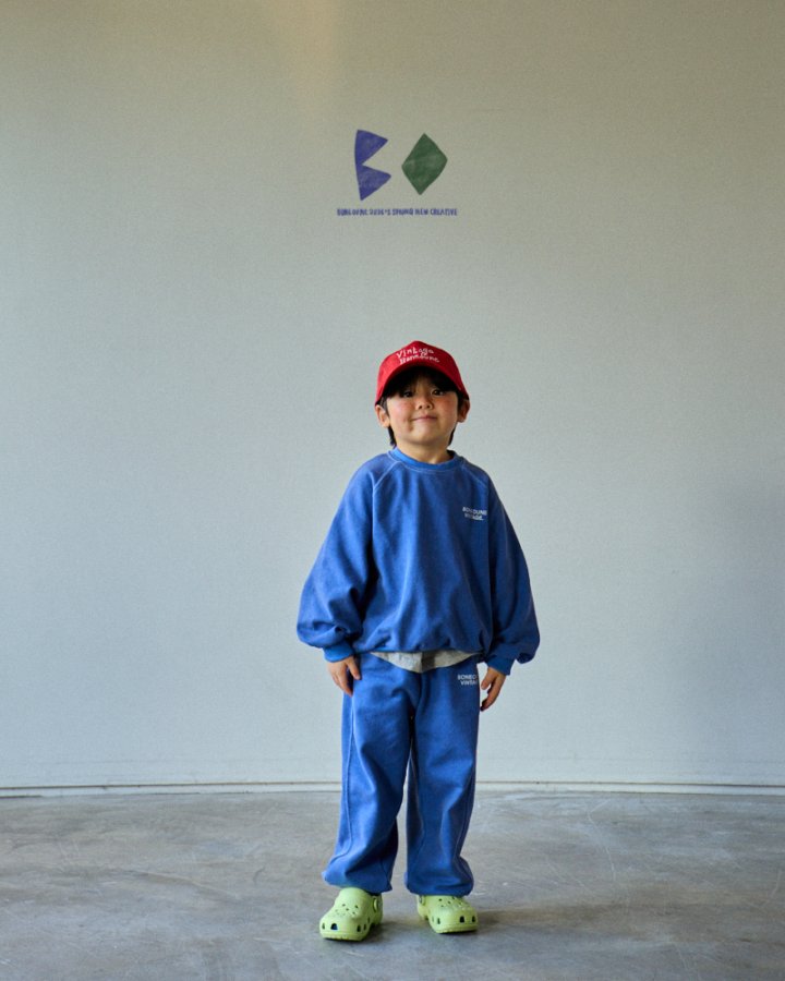 Boneoune - Korean Children Fashion - #minifashionista - Vintage Raglan Jogger Pants - 8