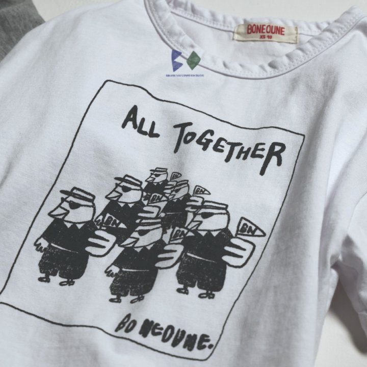 Boneoune - Korean Children Fashion - #stylishchildhood - Together Short Sleeve Tee - 11