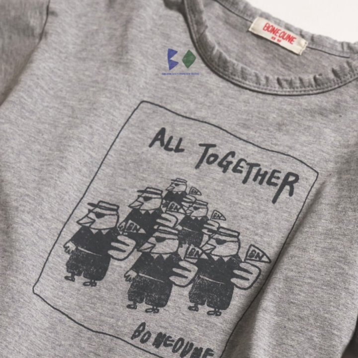 Boneoune - Korean Children Fashion - #toddlerclothing - Together Short Sleeve Tee - 10