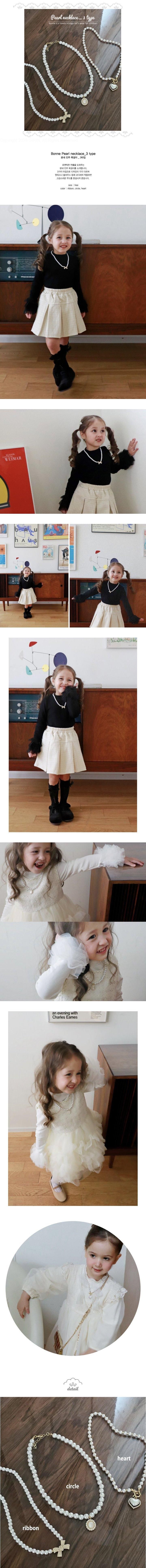 Bonne - Korean Children Fashion - #childofig - Pearl Necklace