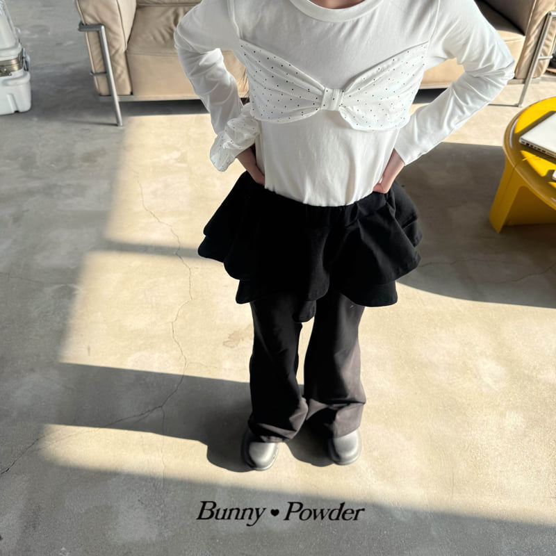 Bunny Powder - Korean Children Fashion - #Kfashion4kids - Ribbon Polka Tee - 12