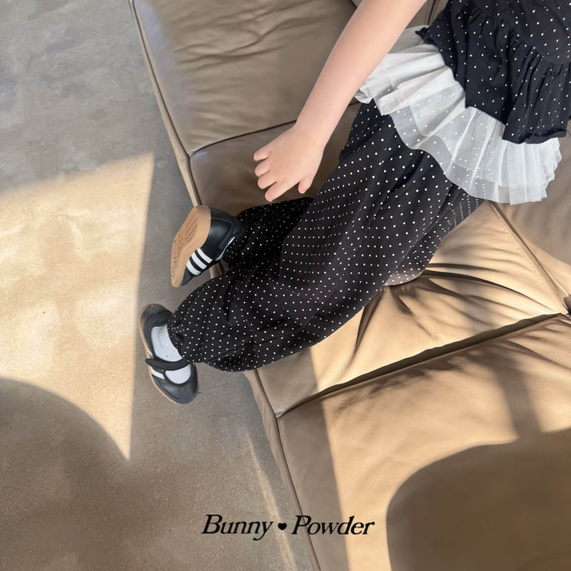 Bunny Powder - Korean Children Fashion - #Kfashion4kids - Sheer Dot Jogger Pants - 8