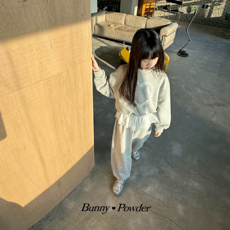 Bunny Powder - Korean Children Fashion - #Kfashion4kids - Heart Polka Sweatshirt - 12