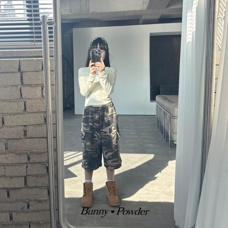 Bunny Powder - Korean Children Fashion - #childofig - Look-At-Me Bermuda Pants (Camo) - 9