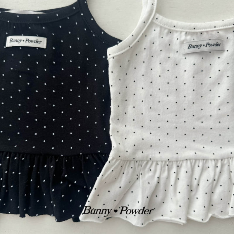 Bunny Powder - Korean Children Fashion - #childofig - Dot Layered Sleeveless Top