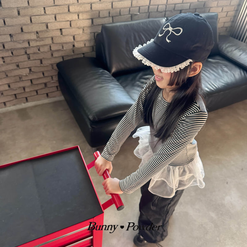 Bunny Powder - Korean Children Fashion - #childofig - Sheer Striped Tee - 11