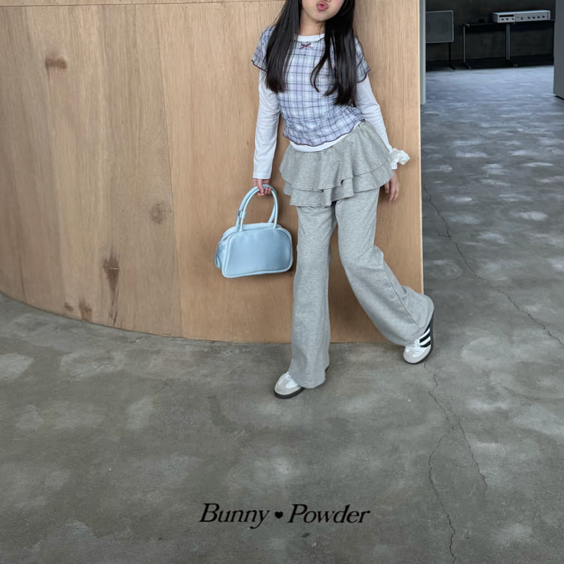 Bunny Powder - Korean Children Fashion - #childofig - Holic Tiered Bootcut Pants - 12