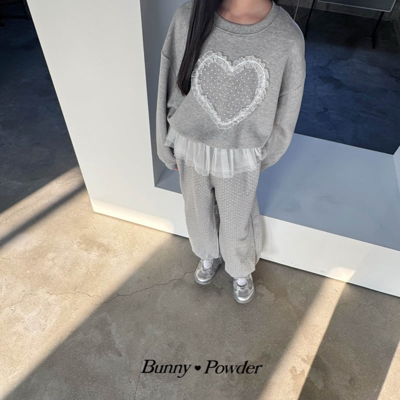Bunny Powder - Korean Children Fashion - #childofig - Heart Polka Sweatshirt - 3