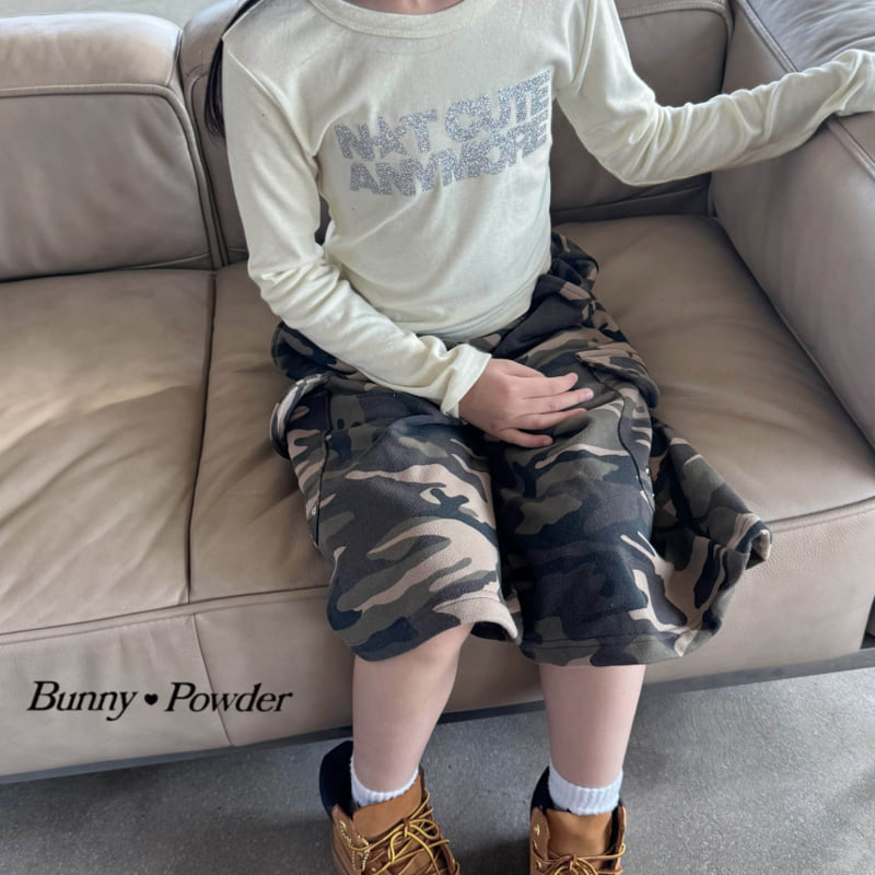 Bunny Powder - Korean Children Fashion - #childrensboutique - Look-At-Me Bermuda Pants (Camo) - 10