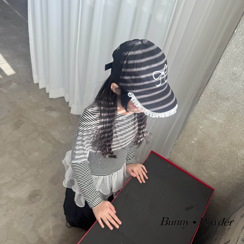 Bunny Powder - Korean Children Fashion - #childrensboutique - Sheer Striped Tee - 12