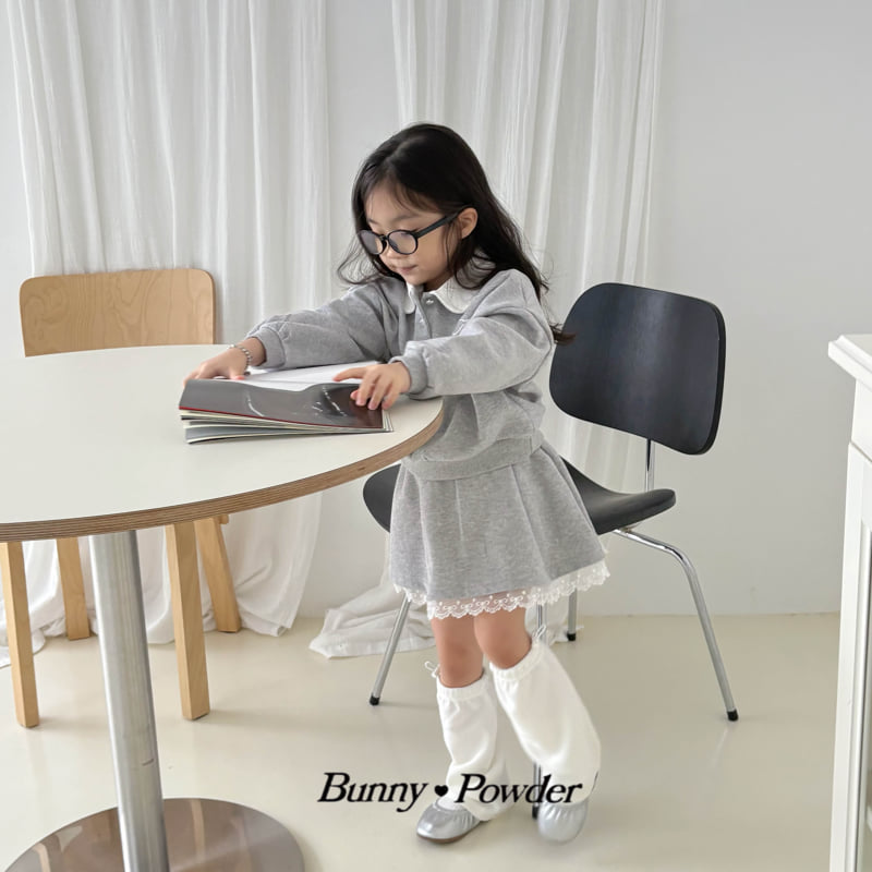 Bunny Powder - Korean Children Fashion - #childrensboutique - Preppy Collar Sweatshirt - 11