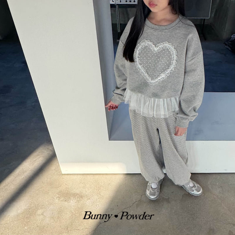 Bunny Powder - Korean Children Fashion - #childrensboutique - Heart Polka Sweatshirt - 5