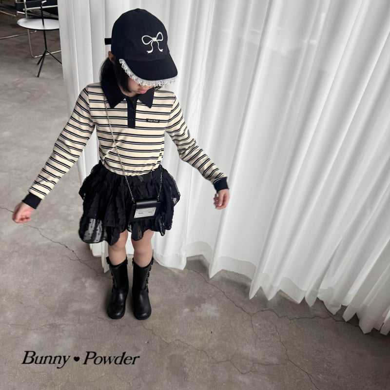 Bunny Powder - Korean Children Fashion - #designkidswear - High-Teen Collar Tee - 10