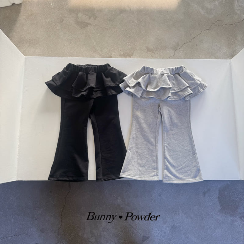 Bunny Powder - Korean Children Fashion - #designkidswear - Holic Tiered Bootcut Pants