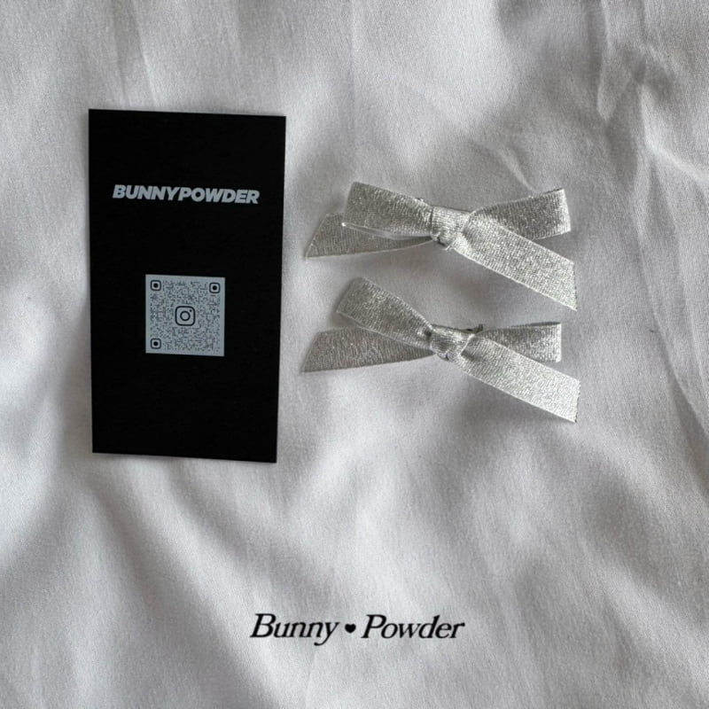 Bunny Powder - Korean Children Fashion - #designkidswear - Silver Core Hairpin