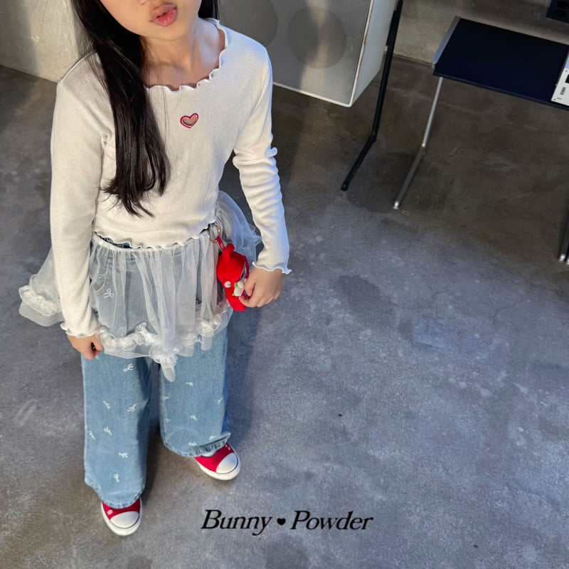 Bunny Powder - Korean Children Fashion - #discoveringself - Heart Tee - 3