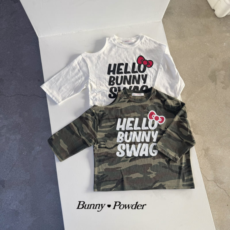Bunny Powder - Korean Children Fashion - #discoveringself - Shoulder Slit Tee