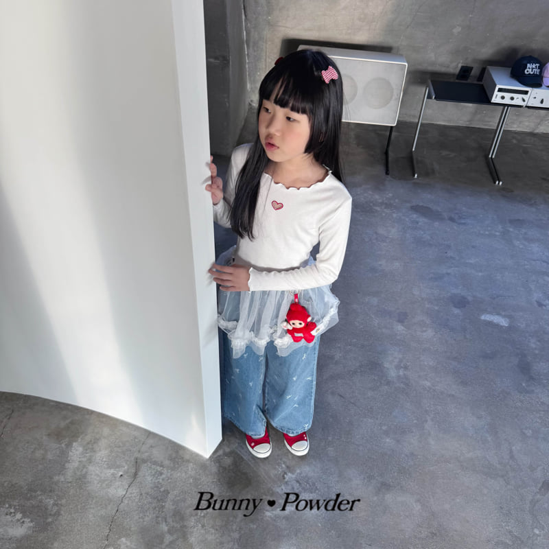 Bunny Powder - Korean Children Fashion - #discoveringself - Heart Tee - 4